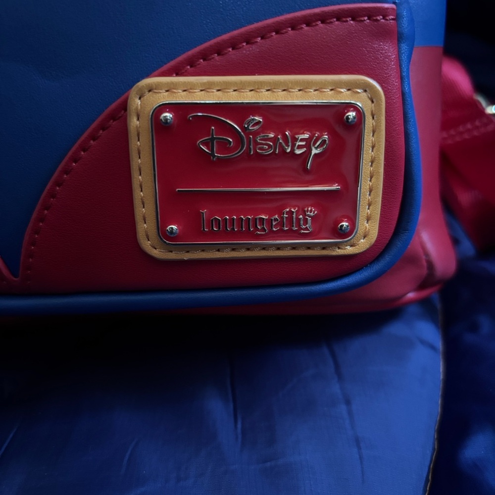 Minnie Mouse Brave Little Tailor Princess Loungefly Backpack - Red, Blue, Black - Picture 2 of 12